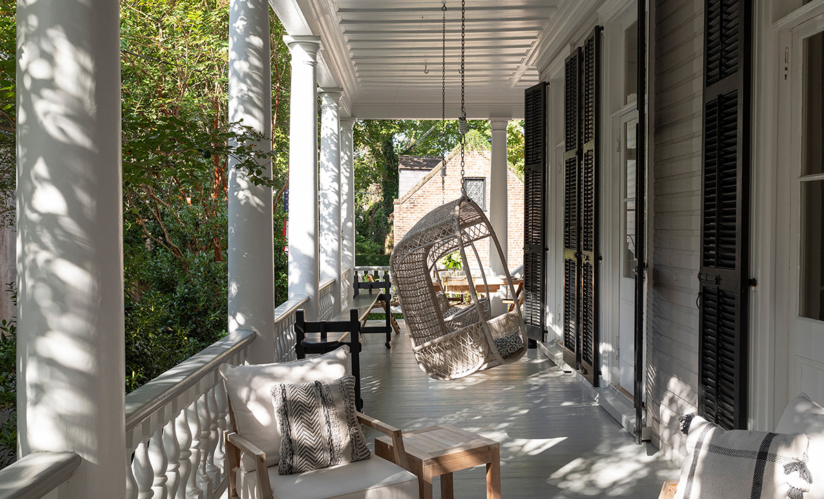 Blue Cottage - veranda view