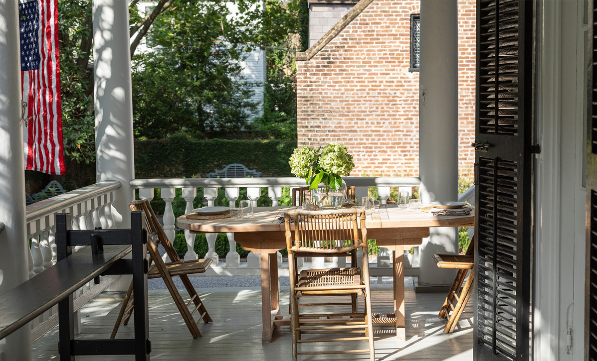 Blue Cottage - veranda view